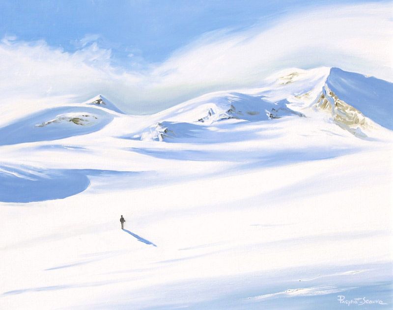 Errances sereines, huile sur toile