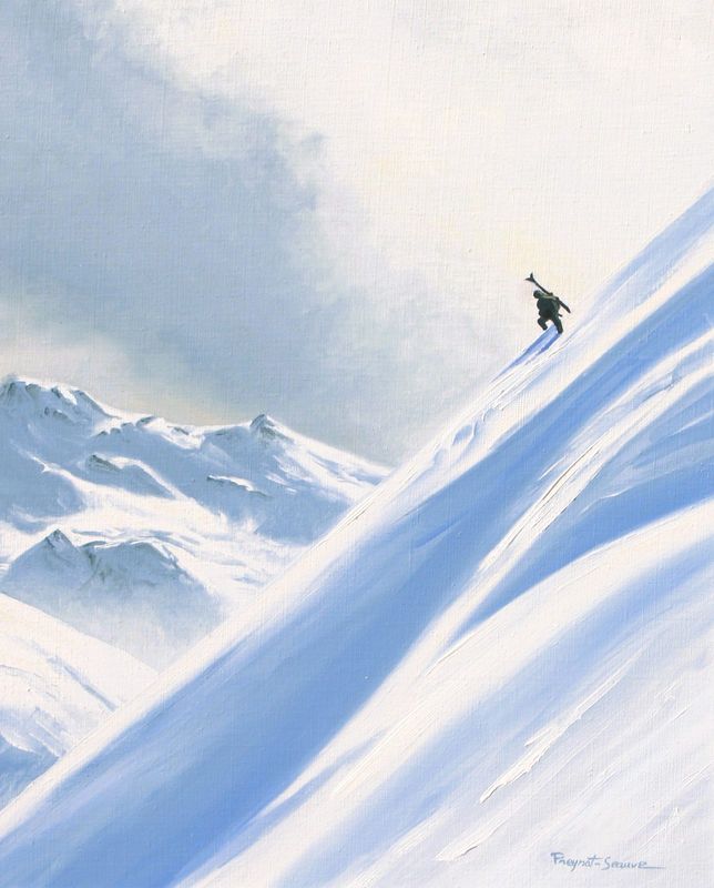 Solitude de janvier, huile sur toile